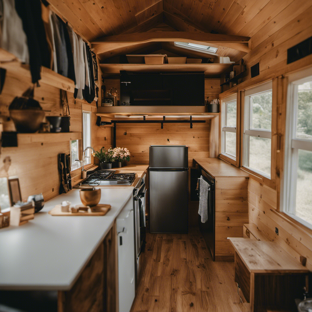 An image depicting a meticulously organized tiny house checklist