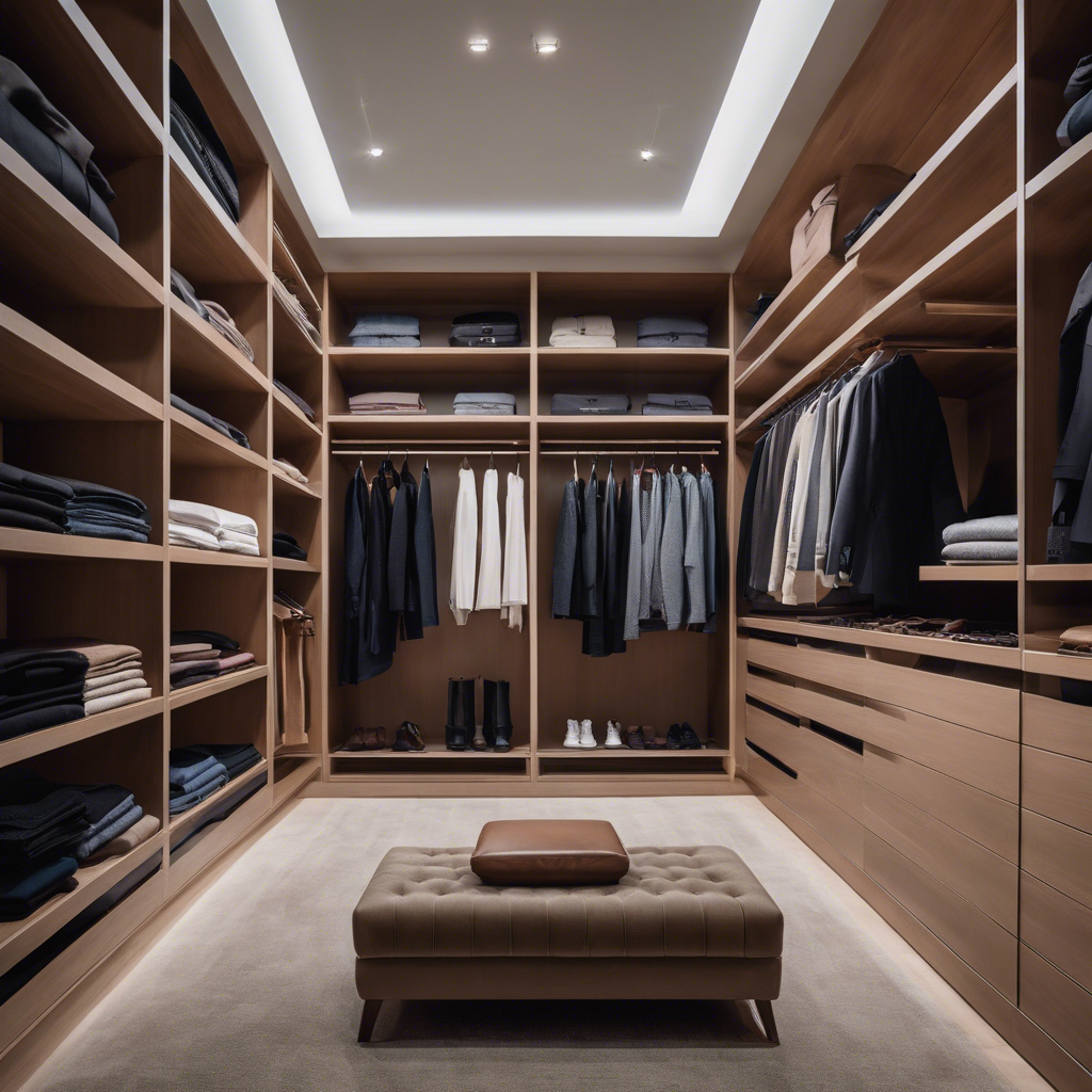 An image of a minimalist closet, neatly organized with versatile clothing items, showcasing a range of styles - from professional attire to casual wear - tailored to suit various lifestyles and fashion preferences