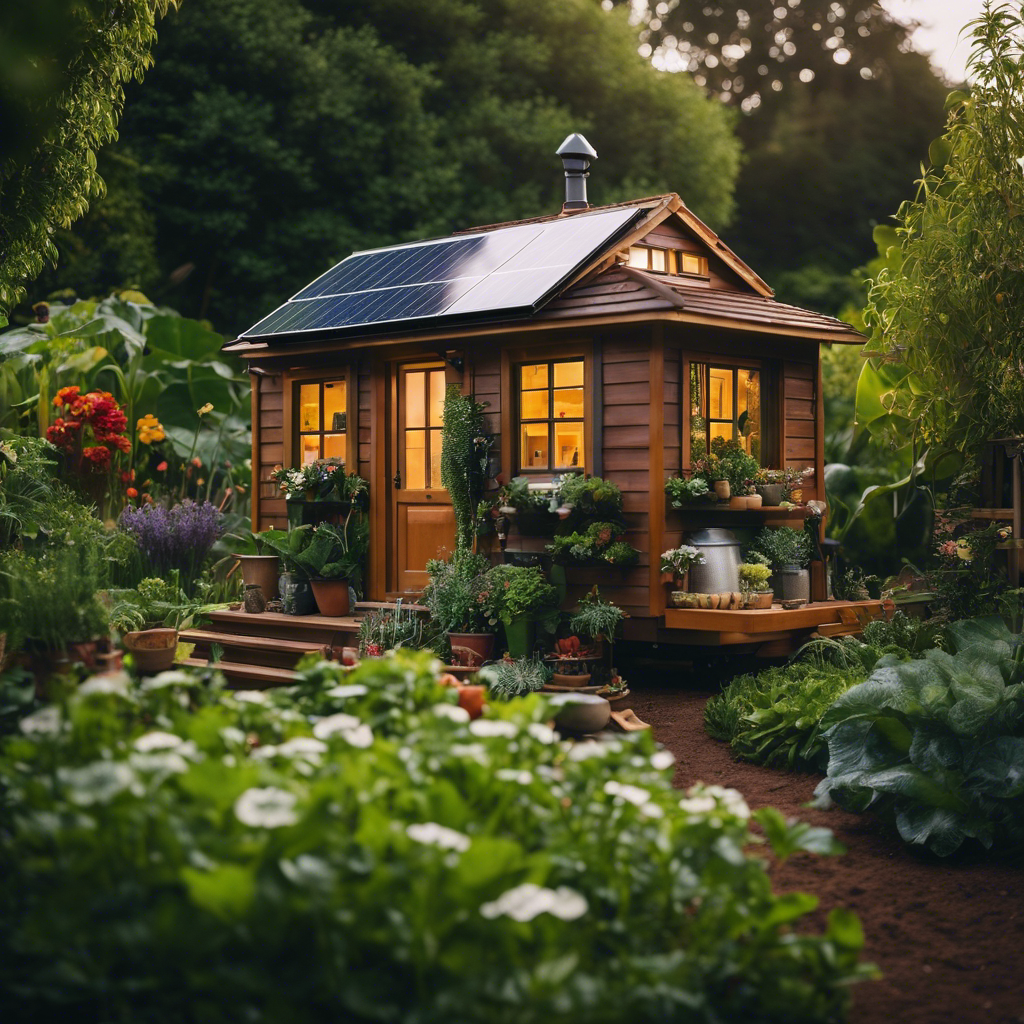 An image capturing the essence of the Tiny House Movement's environmental impact
