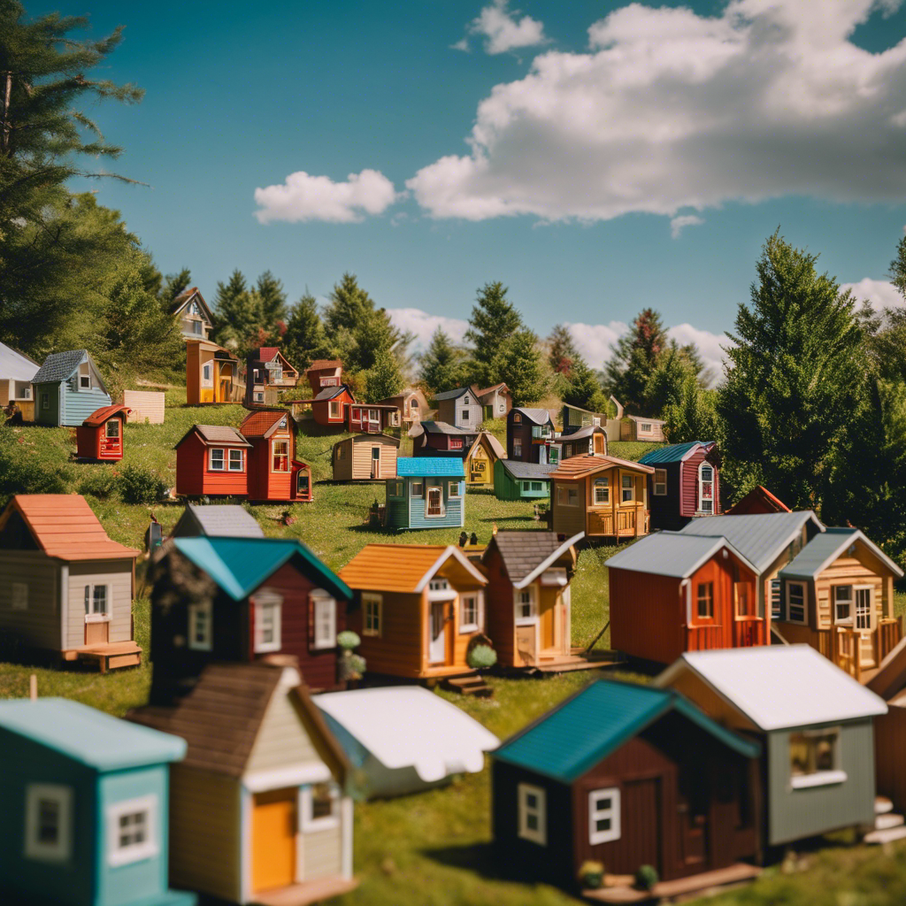 An image showcasing a vibrant collage of diverse tiny house dwellers, ranging from young families to retirees, embracing their unique lifestyles and challenging the common misconception that tiny house living is limited to a particular demographic