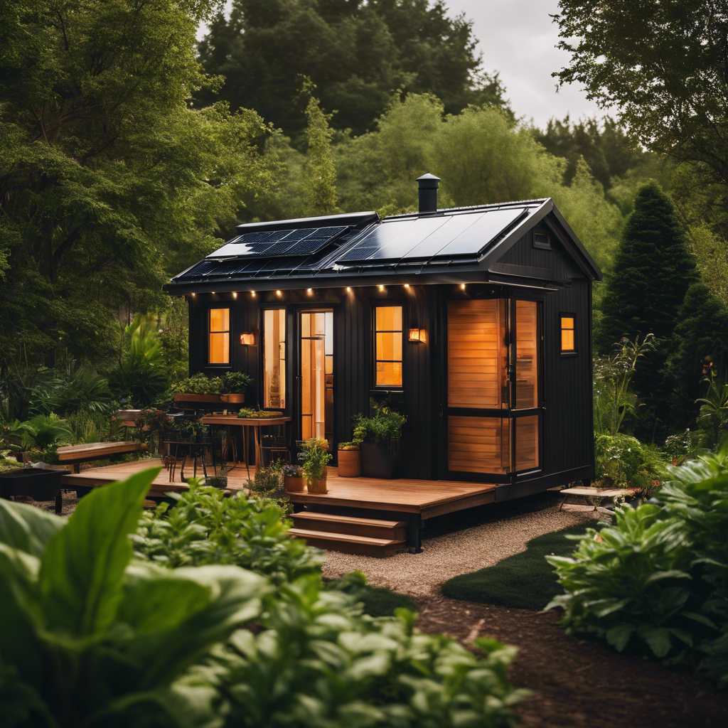 An image capturing the essence of tiny house living's environmental benefits
