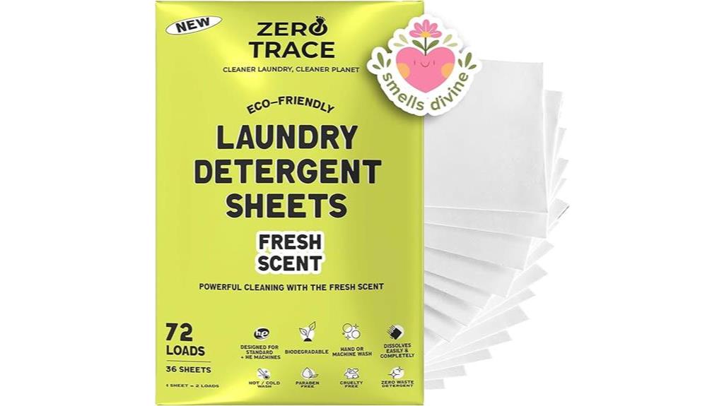 eco friendly detergent sheets 72 loads