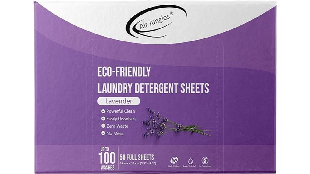 lavender scented detergent sheets